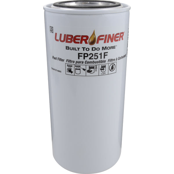 [FP251F]Luberfiner spin-on fuel filter.IHC 625 627 C1, 702 251 C; IHC Tractors, White