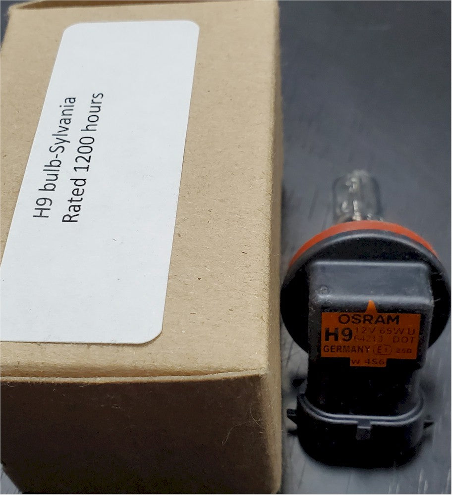 [H9]Bombilla de faro (Sylvania fabricada en Alemania)_Caja marrón