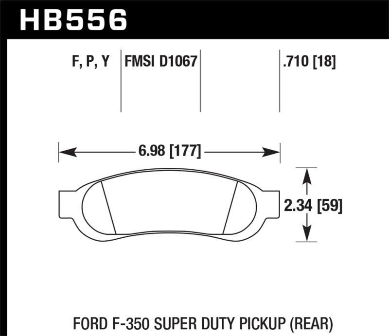 [HB556P.710]HAWK Super Duty Brake Pad Sets.Hawk Super Duty Street Brake Pads