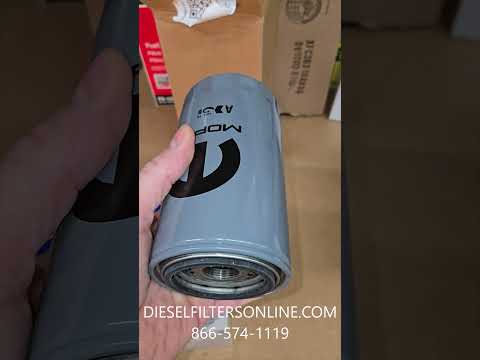 [68157291AA--PFF54529-05083285AA(x2)]Kit de filtro de combustible Mopar/Racor (contiene ambos filtros de combustible) y 2 filtros de aceite para camionetas Dodge HD 2013-18 con motor diésel de 6.7 litros