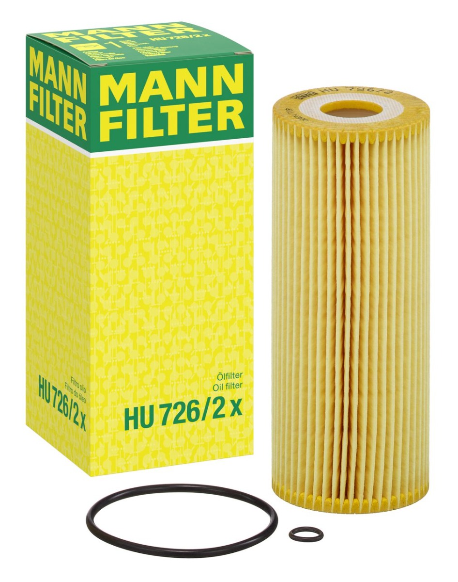 [HU-726/2-X]Elemento filtrante de aceite europeo Mann-Filter - Sin metal((038115466,074115562,171568,5021185519,1100696,xm216744aa))
