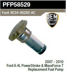 [PFP58529]Bomba de combustible de repuesto Racor para Ford 6.4L Powerstroke y Maxxforce 7