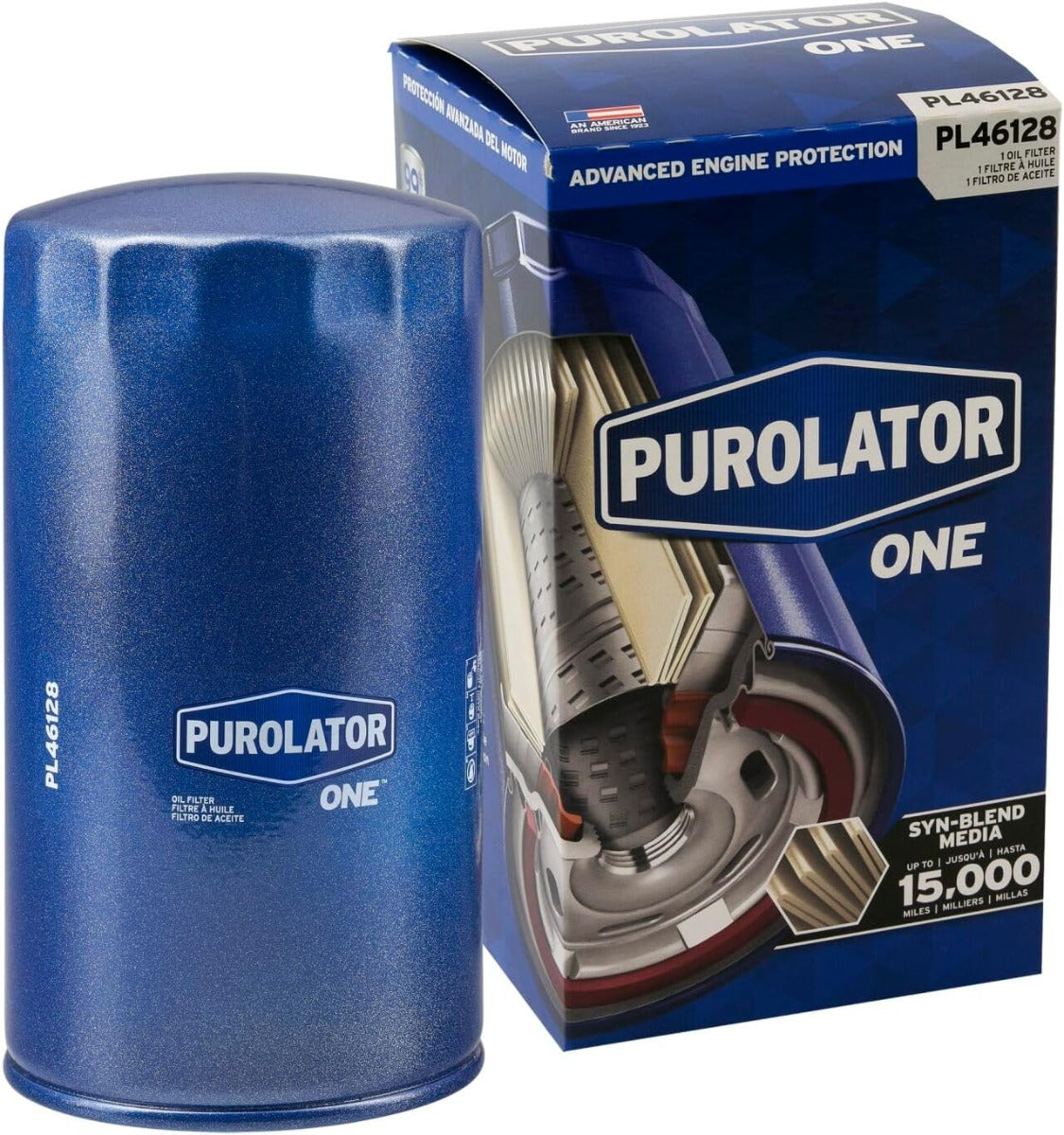 [PL46128]2011-Actualidad Ford 6.7 litros turbo diésel Filtro de aceite Purolator One(fl2124s/MU2z-6731-c/bc3z6731b)