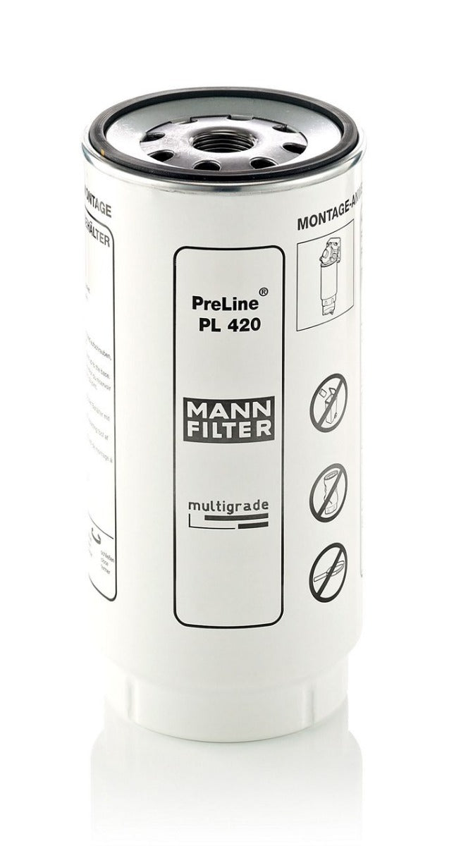 [PL-420-X]Mann-Filter European Fuel/Water-Separator (Man Marine Engine 51.12501-7260, 51.12501-7283, 51.12503-0052, 51.12501-7288)