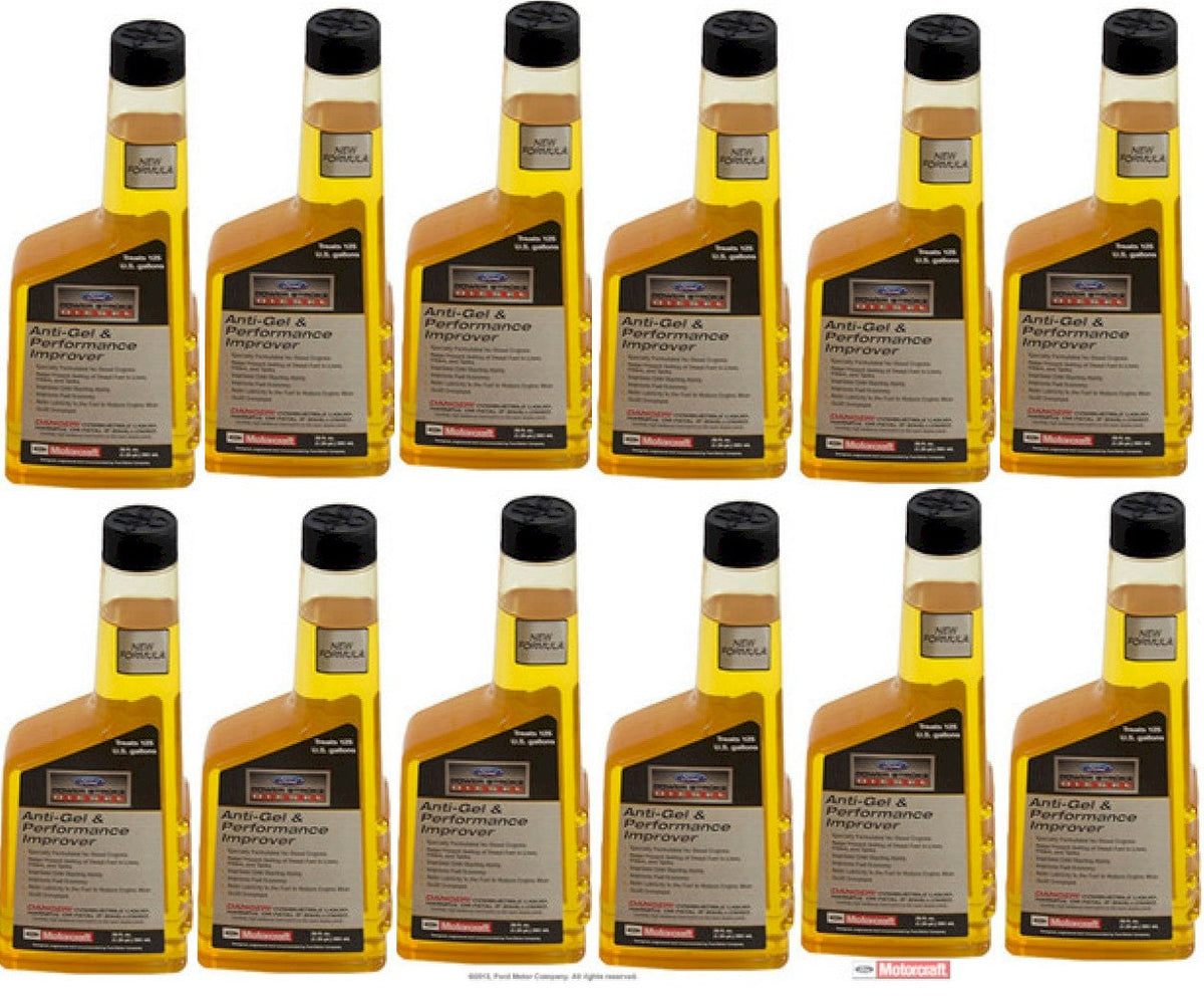 [PM23A(paquete de 12/caja)] Motorcraft Diesel Antigélido y Mejorador de Rendimiento-NUEVO BAJO EN AZUFRE(PM23A)-12 botellas