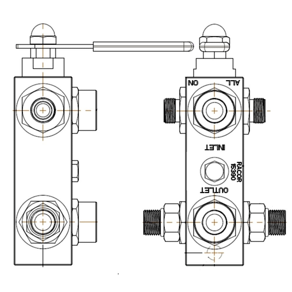[RK-15390]Racor KIT DE REPUESTO-VÁLVULA-6 PUERTOS
