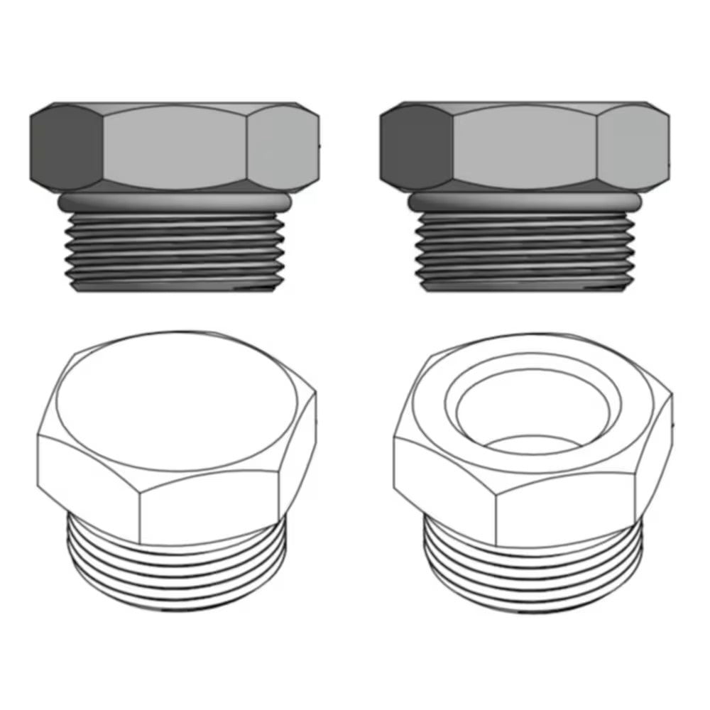 [RK11-2085]Racor 1-5/16" kit de tapón y adaptador- fv