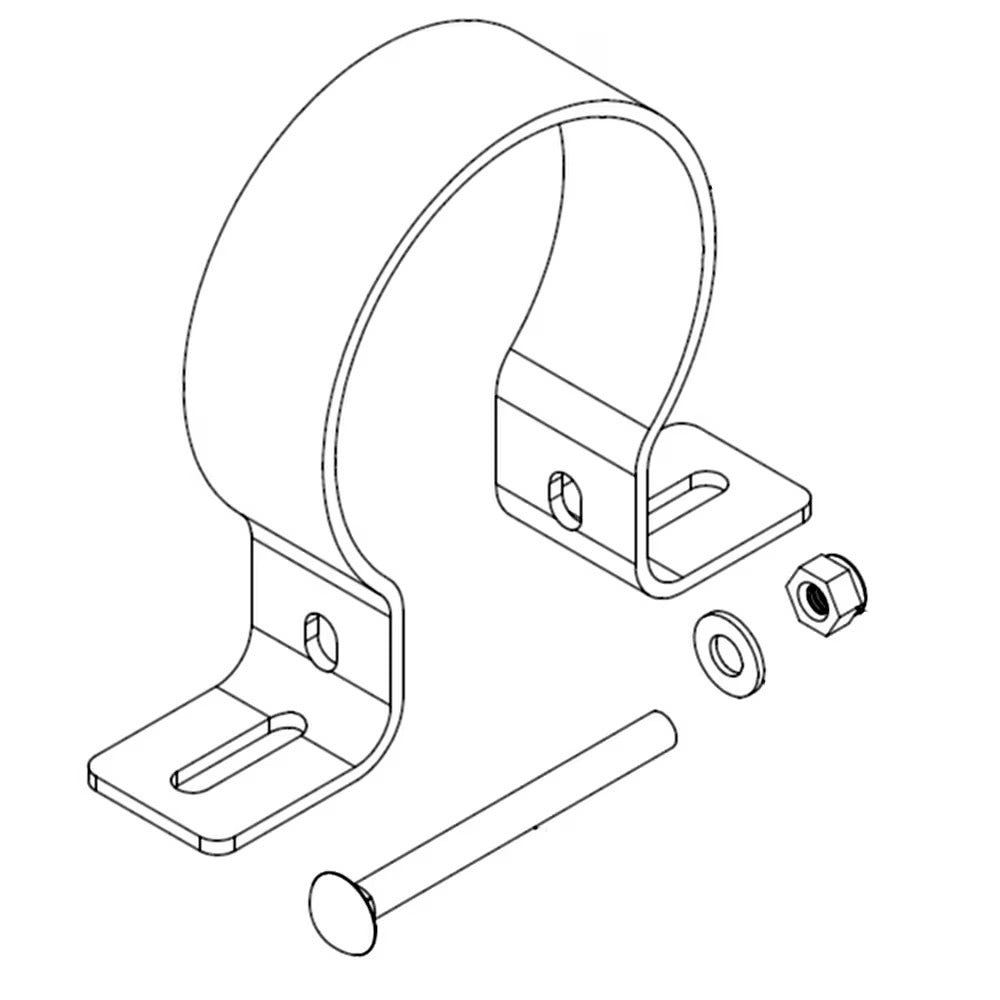 [RK15441-01]Kit de repuesto Racor, soporte de abrazadera para cuerpo