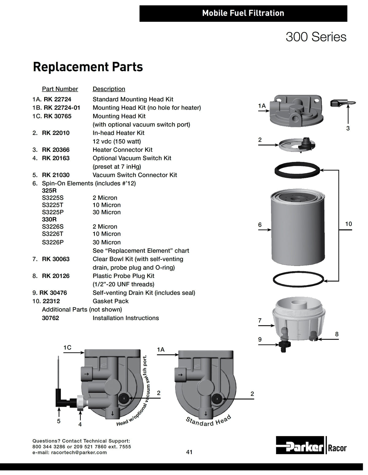 [S3226S]Racor REPL ELEMENT ASSEMBLY
