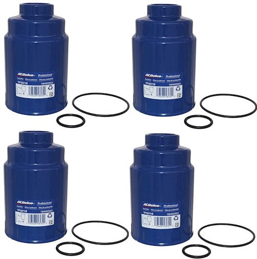 [TP-3018(19431541)X4]2001-2016Chevy/Gmc 6.6 liter Duramx diesel Ac Delco fuel filter(19431541)-4pack