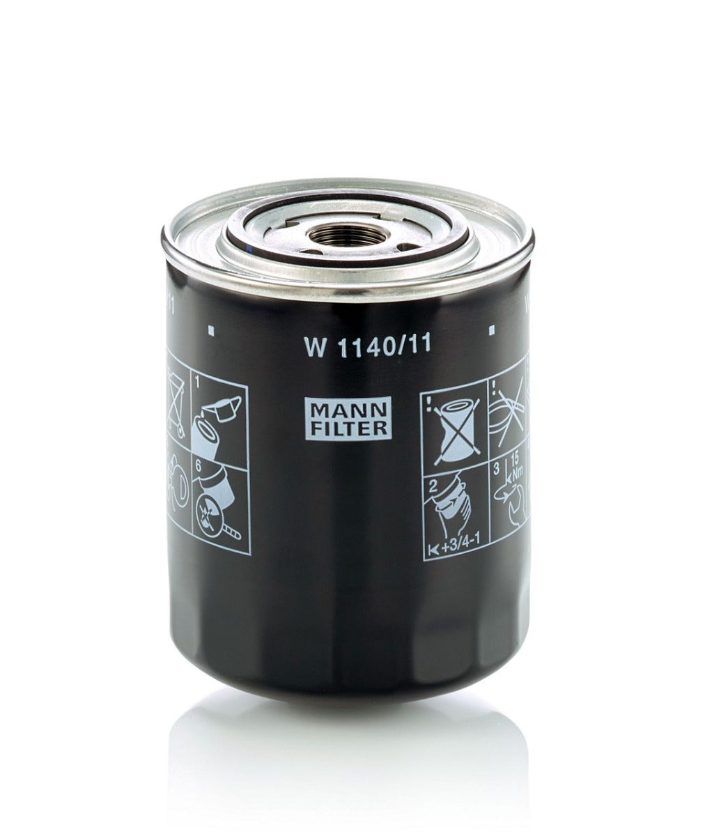 [W-1140/11]Filtro de aceite europeo de rosca Mann-Filter(43335745,84287923,836647133,162000070744,87660441)