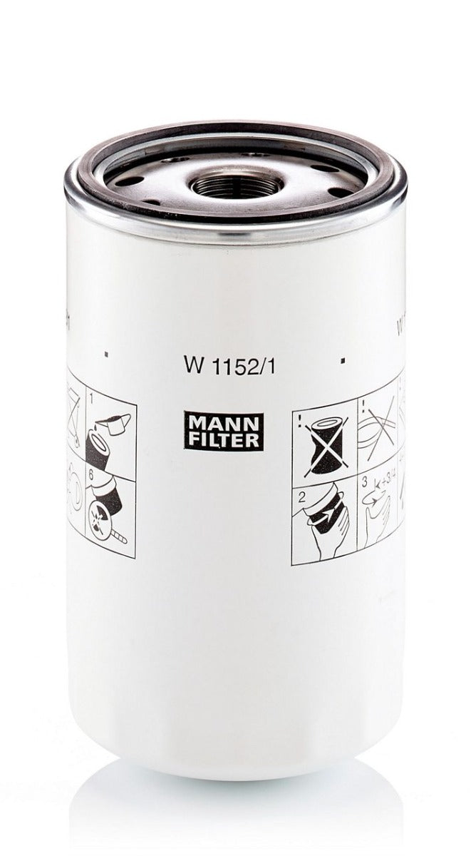 [W-1152/1]Filtro de aceite en cartucho Mann Filter(Volvo Penta 23075366, 21632664 / Ingersoll Rand 330053779)