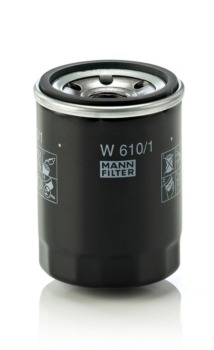 [W-610/1]Filtro de aceite Mann and Hummel (Volvo Penta 8614737, 861474-5, Ingersoll-Rand 93164895, Compair 1329/4274, Case 311159A1, New Holland 474271, Komatsu 600-211-6130, 20M01R2251, Z149091503004)