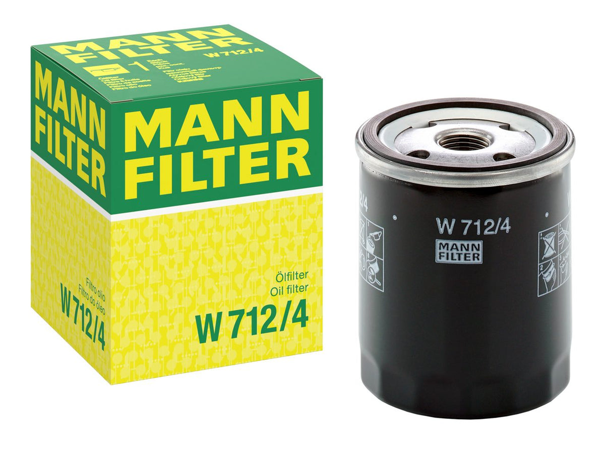 [W-712/4]Mann-Filter European Spin-on Oil Filter (Ingersoll Rand 92118660, 92824598,01174416,6665603,7028298,05710631,521201,440-6232,01183358)