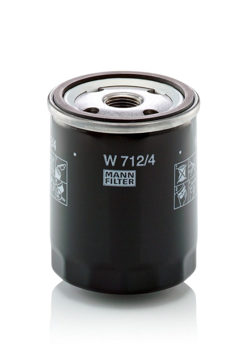 [W-712/4]Mann-Filter European Spin-on Oil Filter (Ingersoll Rand 92118660, 92824598,01174416,6665603,7028298,05710631,521201,440-6232,01183358)