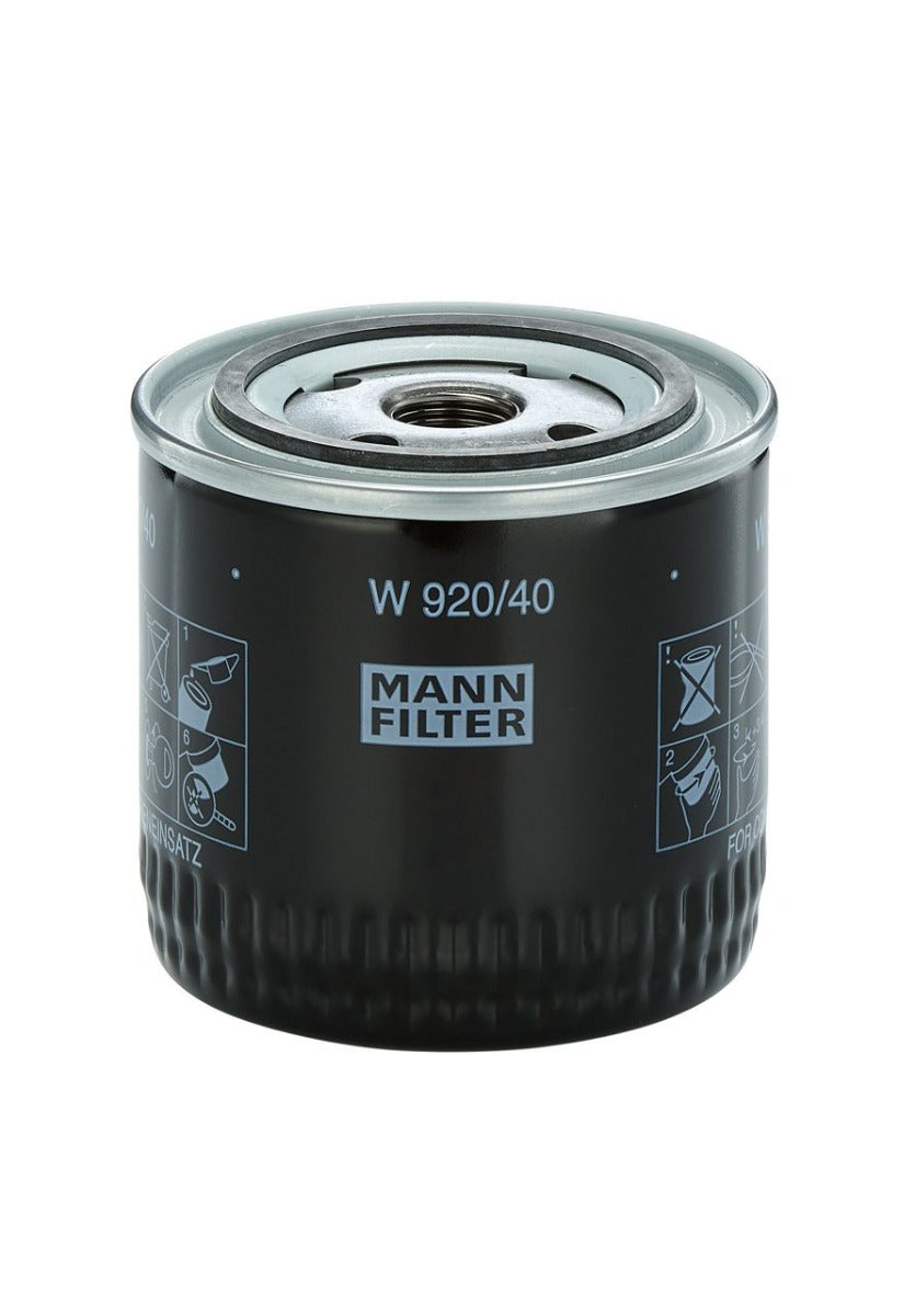 [W-920/40]Filtro de aceite europeo Mann-Filter Spin-on(10654074,10654074,56457)