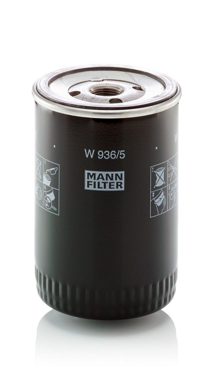 [W-936/5]Mann and Hummel Oil Filter (Caterpillar 9Y-4452, Mercruiser 54 111, 52 731,  John Deere AH82432, International Harvester 452 418 C 1,  Chris-Craft 0681-08130, Sullair 46 949)