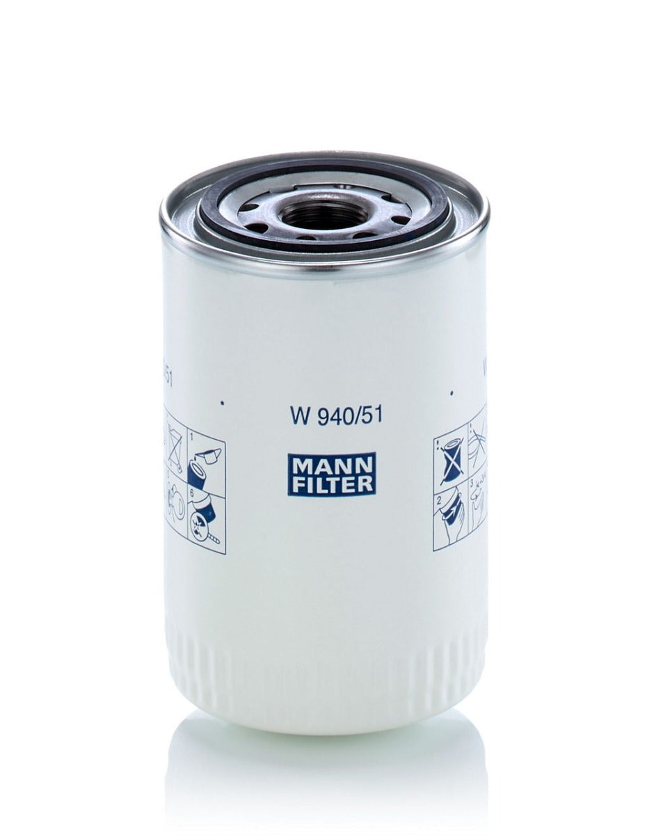 [W-940/51]Filtro de aceite europeo tipo spin-on Mann-Filter(ABP3003715,330172114,5826002,6010175m91,5e-5754,3l-1810,6644015,374355,89675429,90303827,52195401)