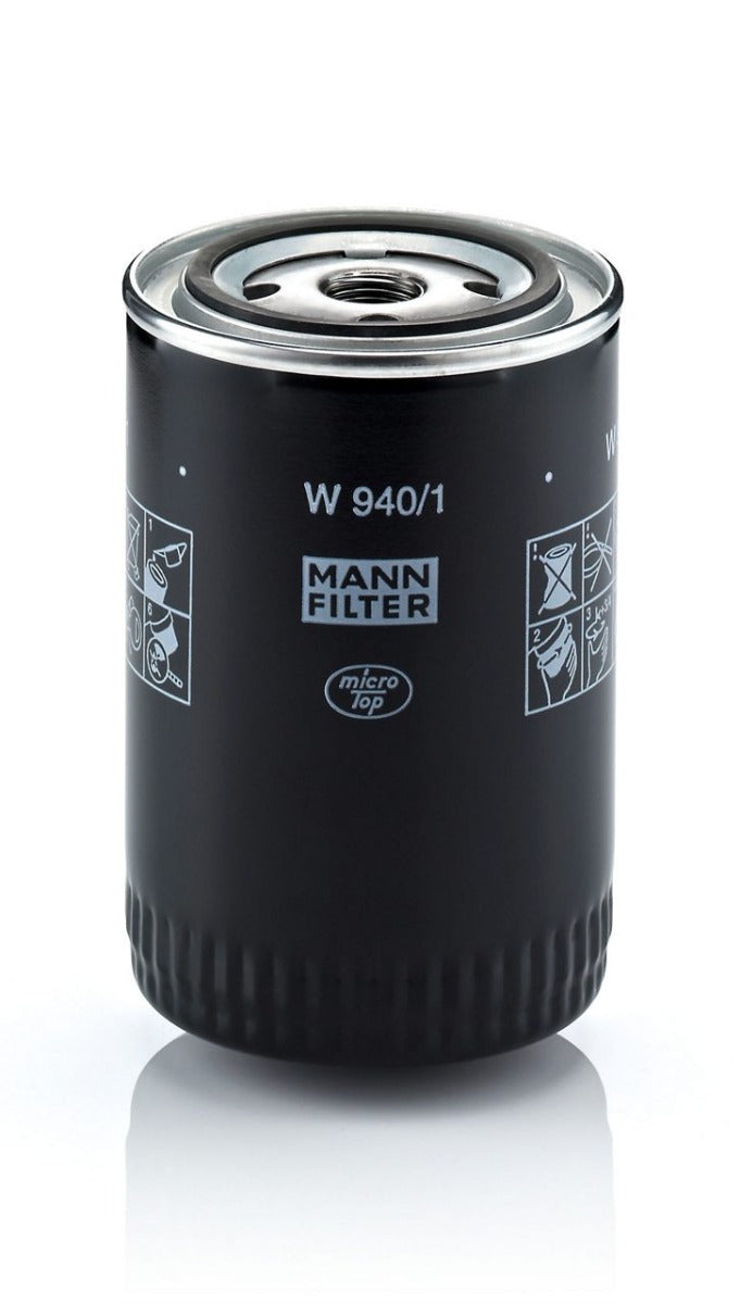 [W-940/1]Mann-Filter European HP Spin-on Oil Filter(Volvo Penta 430143, 835779-0, 430143-8, 795097-5, Caterpillar 9Y-4479, 069-4229, 069-4229E, 9Y-4449, Hyster 259264, 169741, 195852, 297865, John Deere AE28914, Mercruiser 35-8M0116378, 60565, 35-802886Q)