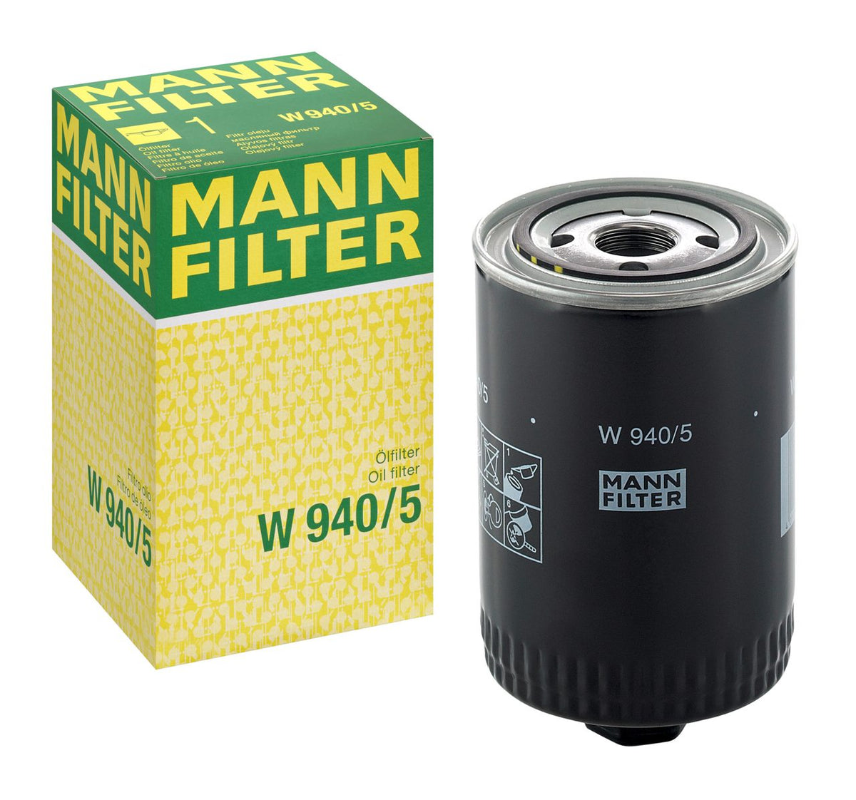 [W-940/5]Filtro de aceite europeo Mann-Filter de rosca(4119775,05710639,9y-4474,4119775b)