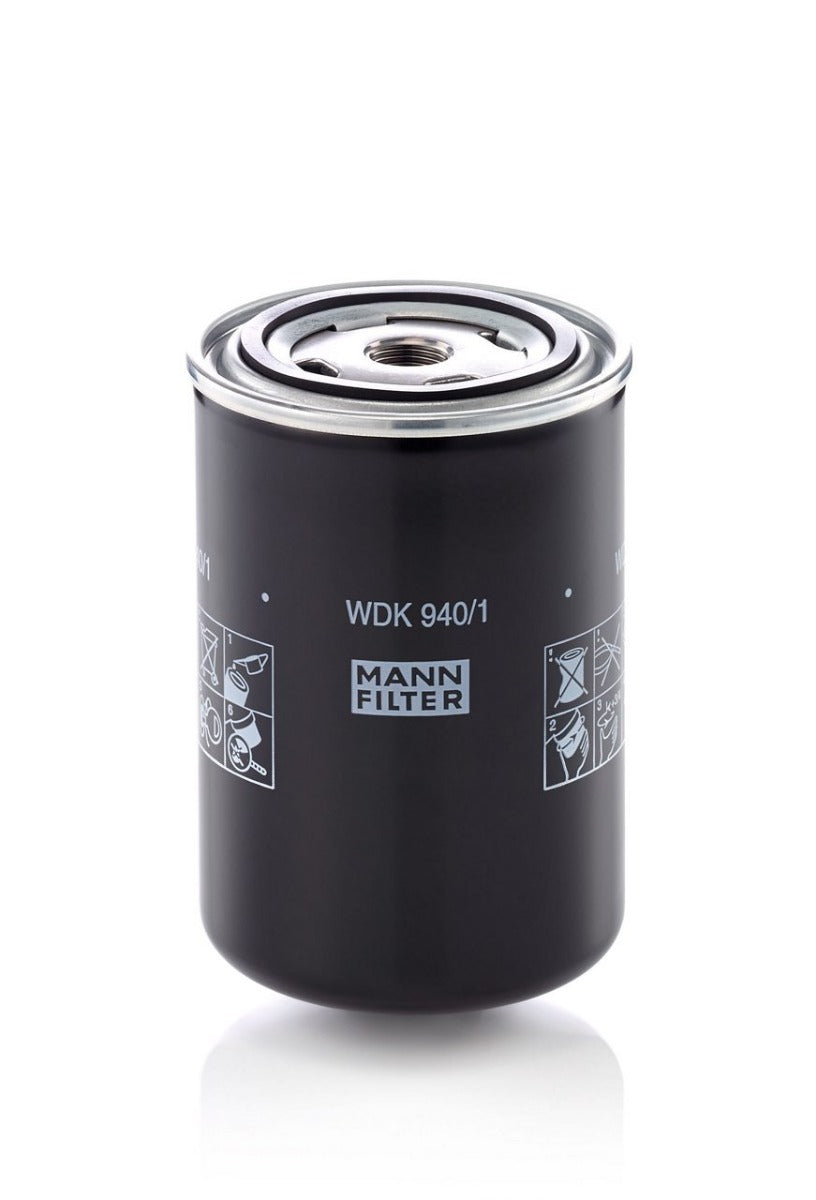 [WDK-940/1]Filtro de combustible europeo de alta presión tipo cartucho Mann-Filter (Volvo Penta 17224161, Caterpillar 399-1442, Claas 00 1302 277 1, Deutz 0118 2673, 0118 2671, Liebherr 10412130)