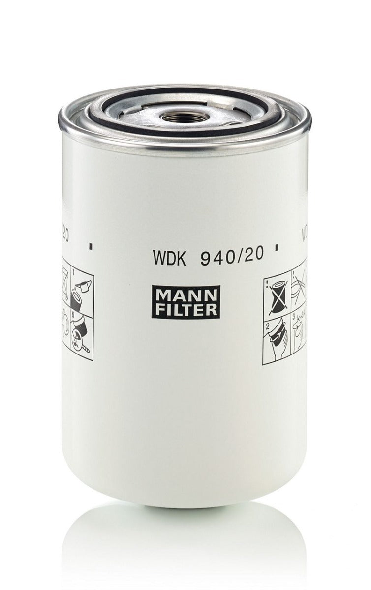 [WDK-940/20]Filtro de combustible Mann-Filter (Caterpillar 440-6212 / Deutz AG 04131531, 04131532, 04132775, 04132776, 04137455, 04137456)-antiguo wdk940/8