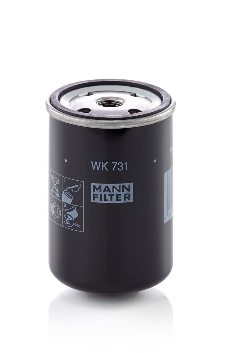 [WK-731]Filtro de combustible europeo tipo spin-on Mann-Filter(P550943,142440437,5106169,5502896,7001291,ed2175286s,35292366,1160243,1174423,3903640,3931063,)