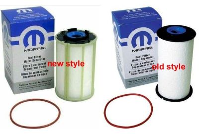 Mopar updates part number for 2013-2018 Ram 3.0L Eco diesel fuel filter from 68235275AA to 68235275AB.