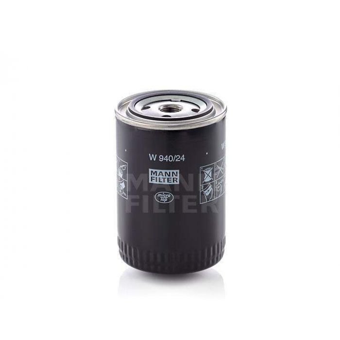 [W-940/24]Mann-Filter European Spin-on Oil Filter(Industrial- Several Heavy truck and Bus/Off-Highway VS 60311) 