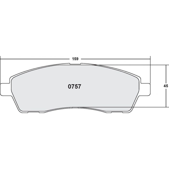 [0757.20]Performance Friction Carbon Metallic brake pads.FMSI(D757)(old pfc #7574)