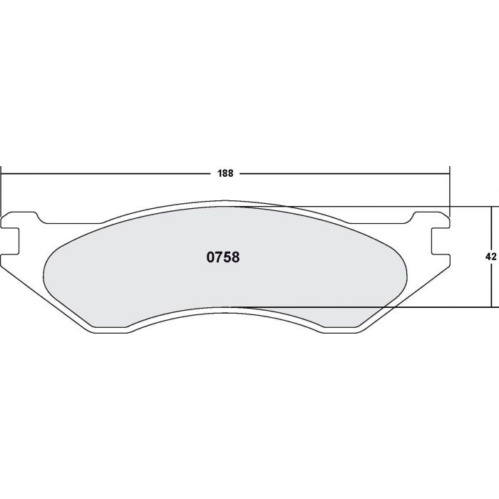 [0758.20]Performance Friction Carbon Metallic brake pads.FMSI(D758)(old pfc #7584)