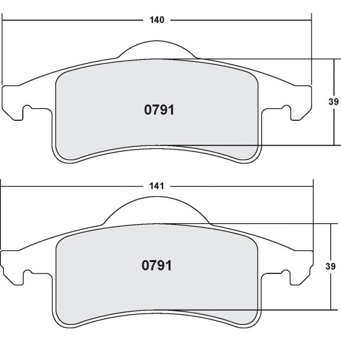 [0791.20]Performance Friction Carbon Metallic brake pads.FMSI(D791)(old pfc #7914)