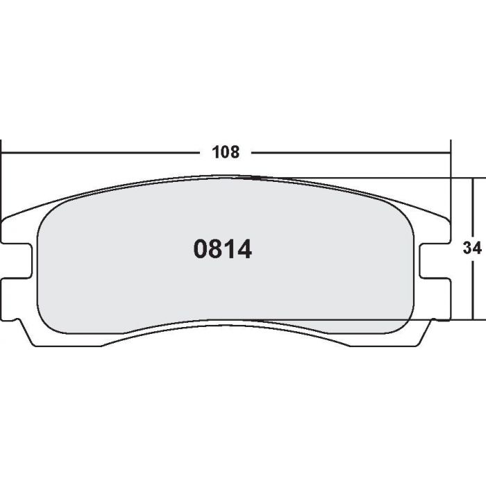 [0814.20]Performance Friction Carbon Metallic brake pads.FMSI(D814)(old pfc #8144)