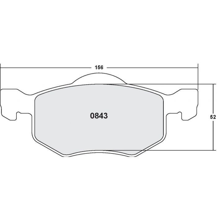[0843.20]Performance Friction Carbon Metallic brake pads.FMSI(D843)(old pfc #)