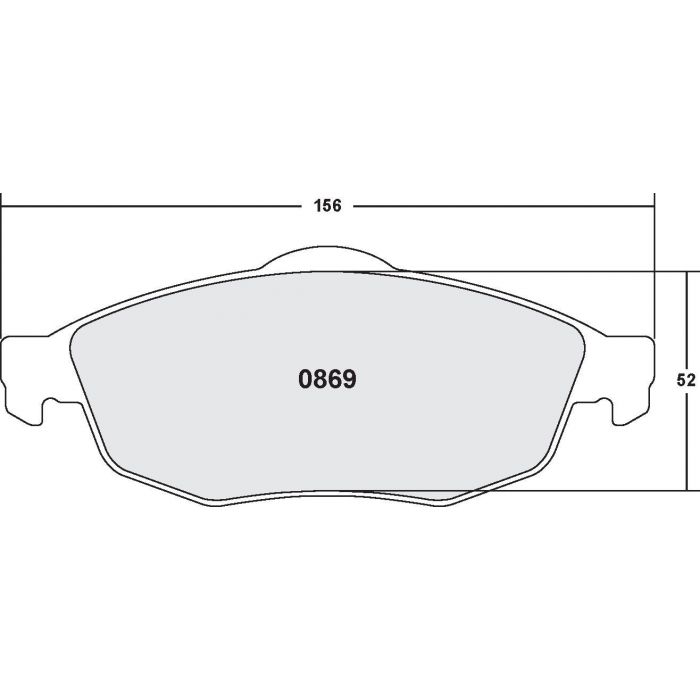 [0869.20]Performance Friction Carbon Metallic brake pads.FMSI(D869)(old pfc #8694)
