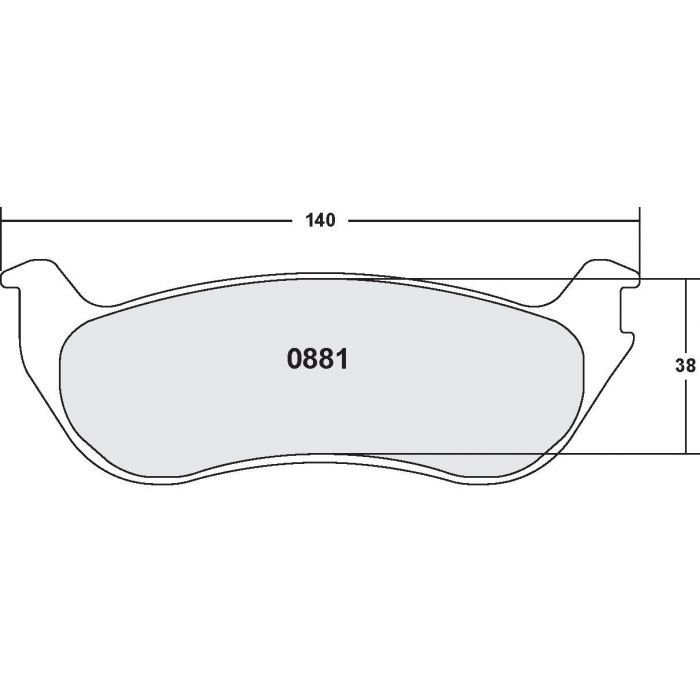 [0881.20]Performance Friction Carbon Metallic brake pads.FMSI(D881)(old pfc #8814)