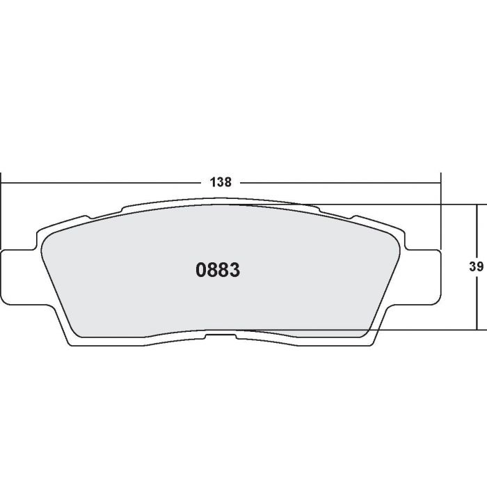 [0883.20]Performance Friction Carbon Metallic brake pads.FMSI(D883)(old pfc #8834)