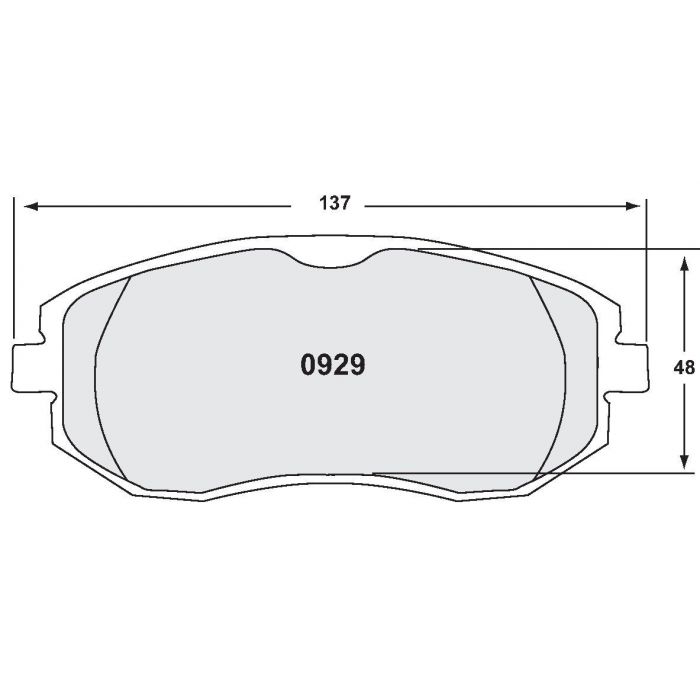 [0929.10]Performance Friction Z-Rated brake pads.FMSI(D929)(old pfc #)