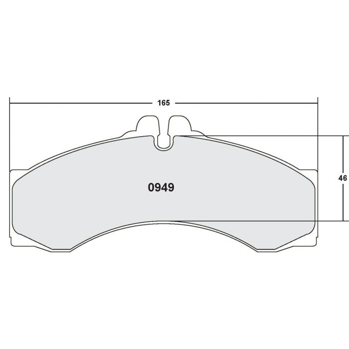 [0949.10]Performance Friction Z-Rated brake pads.FMSI(D949)(old pfc #949Z)