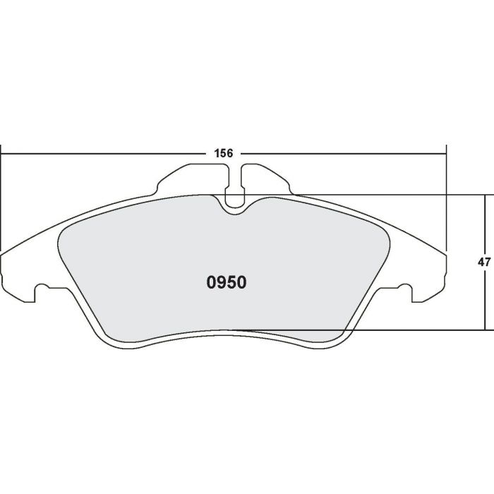 [0950.10]Performance Friction Z-Rated brake pads.FMSI(D950)(old pfc #950Z)