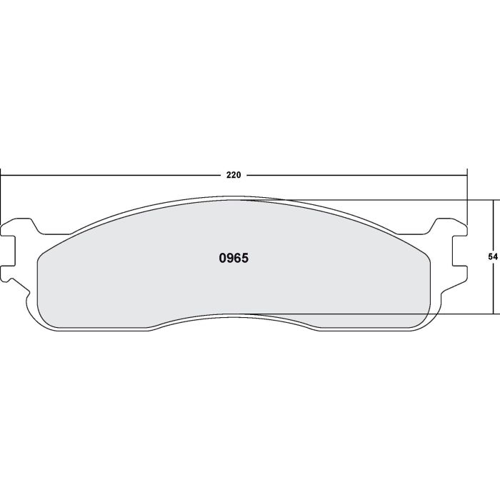 [0965.10]Performance Friction Z-Rated brake pads.FMSI(D965)(old pfc #)