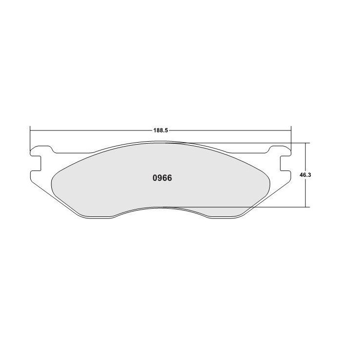 [0966.20]Performance Friction Carbon Metallic brake pads.FMSI(D966)(old pfc #)