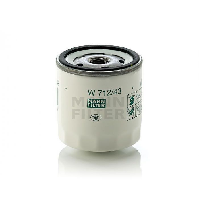 [W-712/43]Mann-Filter European Spin-on Oil Filter(SI - Industrial Heavy truck and Bus/Off-Highway-Replaced W712/2)