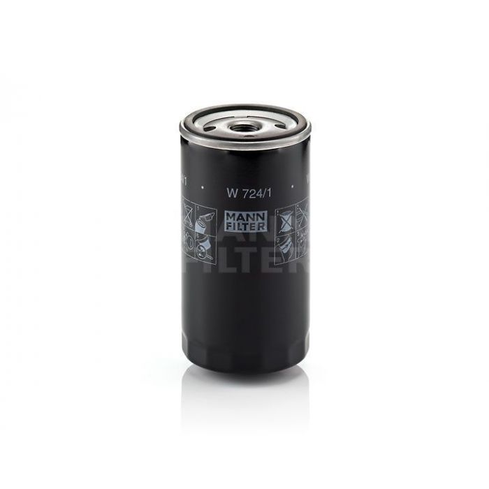 [W-724/1]Mann-Filter European Spin-on Oil Filter(Industrial- Several Heavy truck and Bus/Off-Highway 84FM 6714 AA) 