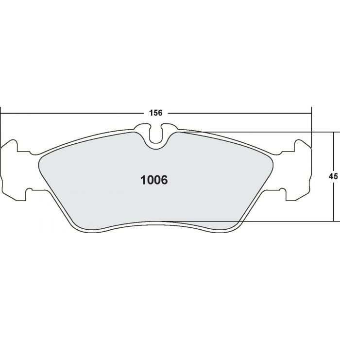 [1006.10]Performance Friction Z-Rated brake pads.FMSI(D1006)(old pfc #1006Z)