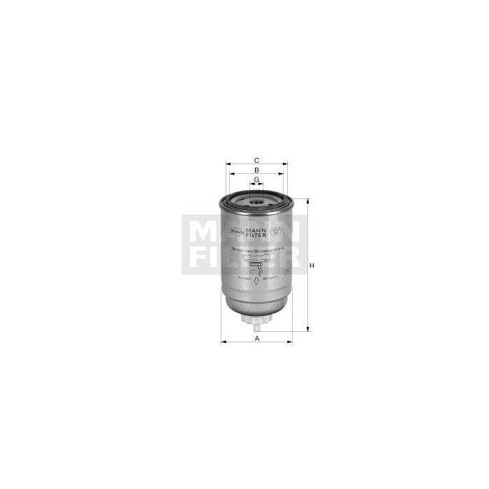 [WDK-724/5]Mann-Filter European HP Spin-on Fuel Filter(SI - Industrial Heavy truck and Bus/Off-Highway ) (WDK-724/5)