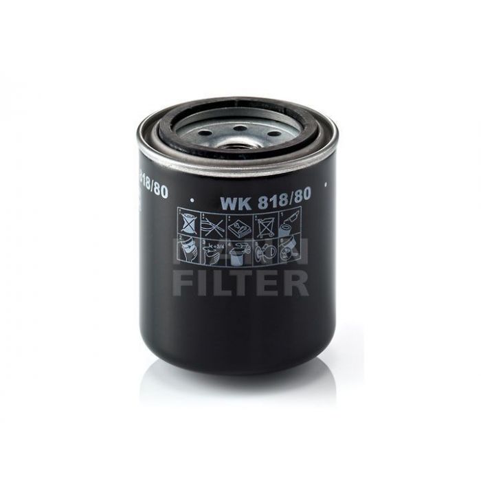 [WK-818/80]Mann-Filter European Spin-on Fuel Filter(Industrial- Several Off-Highway 094-7073)