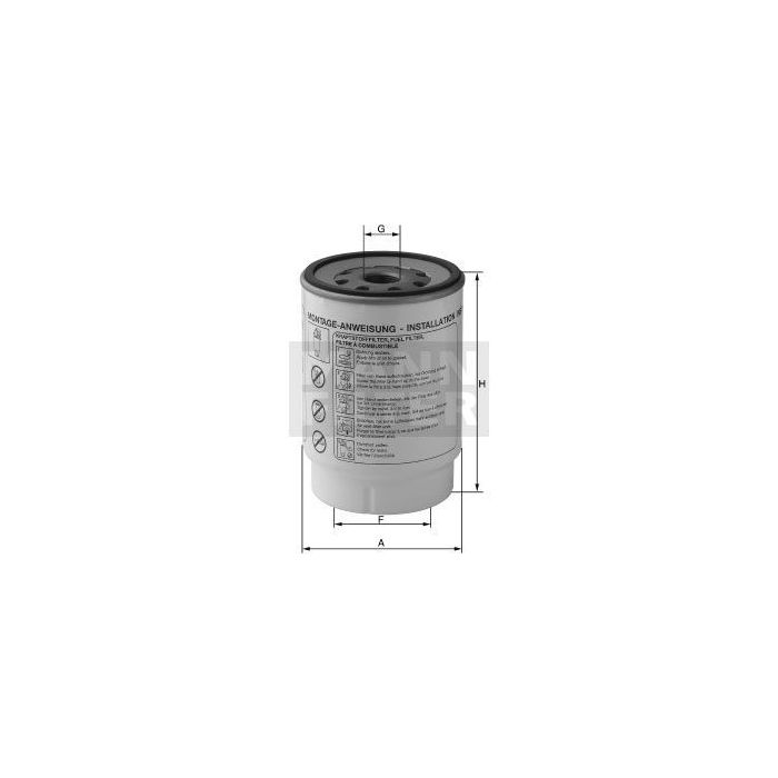 [WK-924/1-X]Mann-Filter European Spin-on Fuel Filter(SI - Industrial Heavy truck and Bus/Off-Highway )