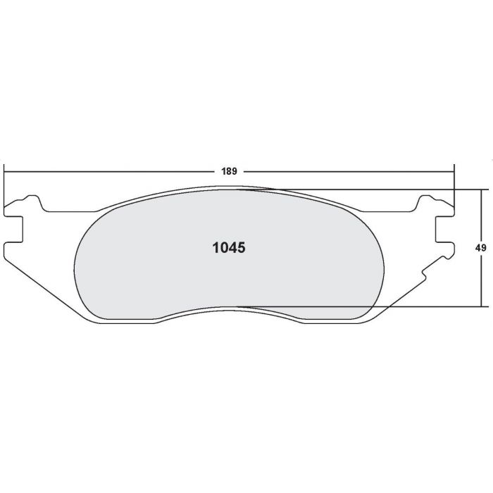 [1045.10]Performance Friction Z-Rated brake pads.FMSI(D1045)(old pfc #)