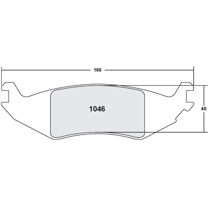 [1046.10]Performance Friction Z-Rated brake pads.FMSI(D1046)(old pfc #)